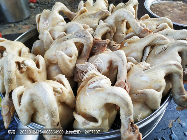 隔水蒸雞