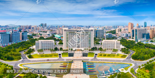 東莞中心廣場航拍風光