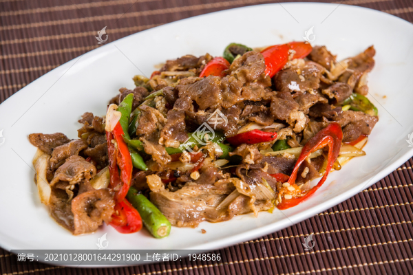 牛肉炒辣椒