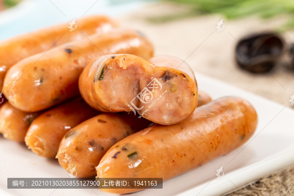 蔬菜烤腸