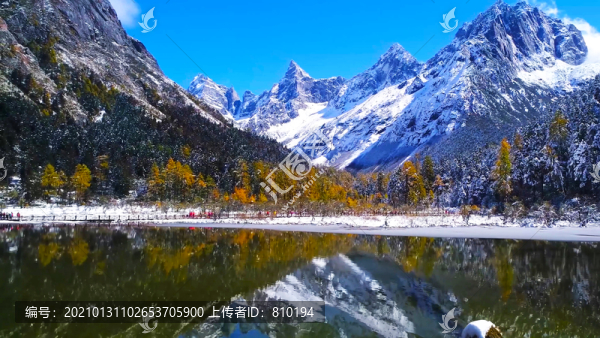 冬日黃龍九寨溝世界自然遺產(chǎn)