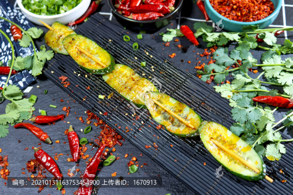 串烤黃瓜片