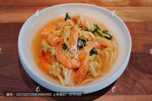 白菜大蝦