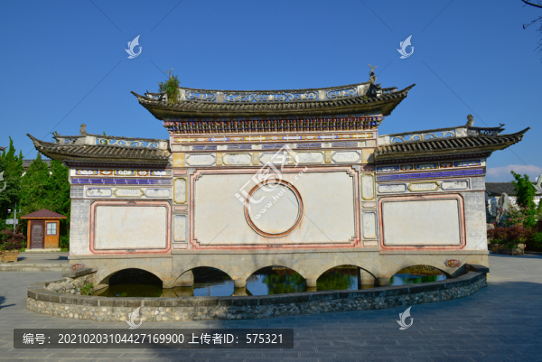 大理白族建筑影壁墻