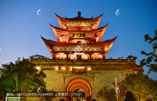 大理古城五華樓