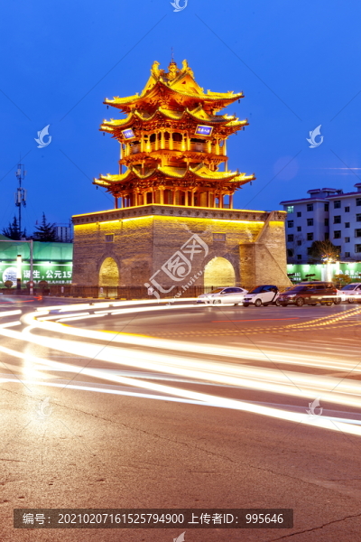 運(yùn)城鼓樓夜景