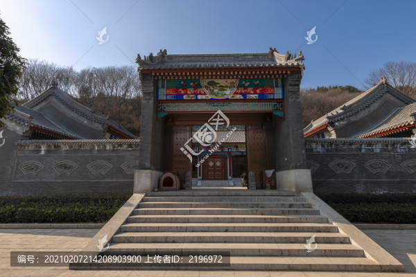 仿古四合院正面圖