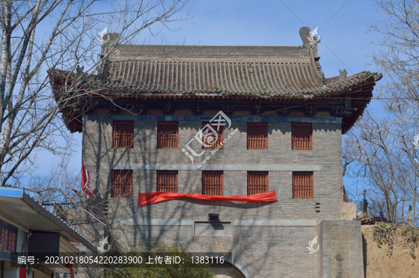 秦一秦鎮(zhèn)南城門樓局部