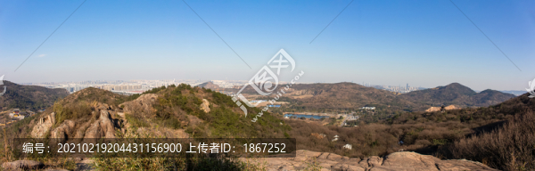 天池山全景圖