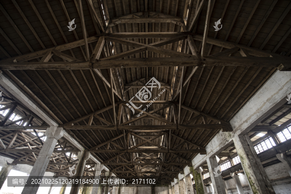 廢棄廠房建筑架構(gòu)