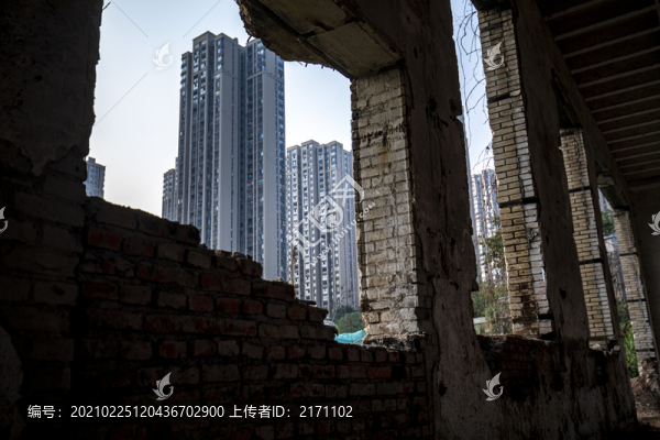 廢棄廠房與新建筑-匯圖網(wǎng) www.fosd68.com 廢棄廠房與新建筑