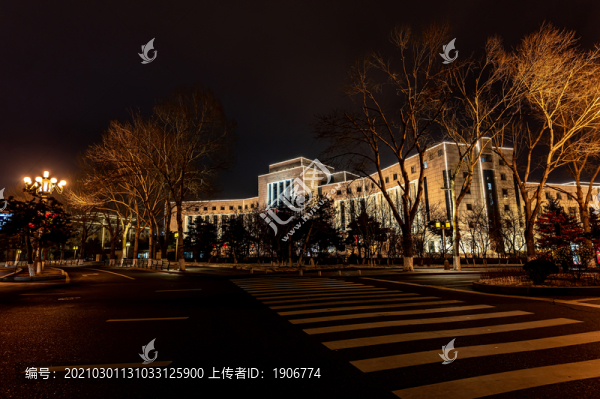 節(jié)日里的中國長春城區(qū)夜景