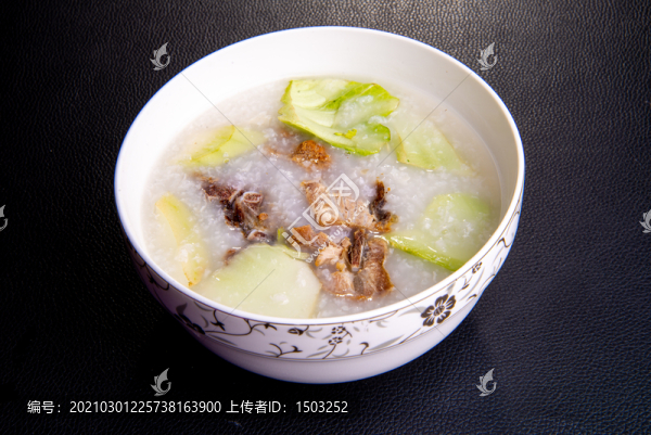 燒骨芥菜粥