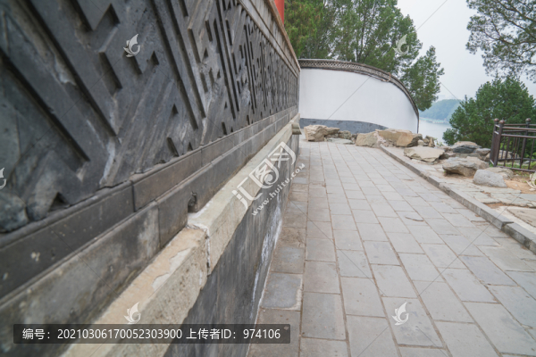 北京北海公園古建筑和中式園林