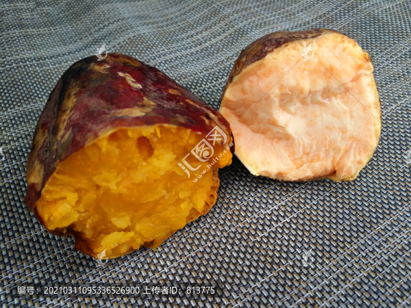 生熟紅薯圖