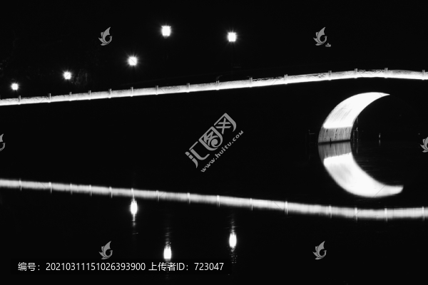 西泠橋夜色