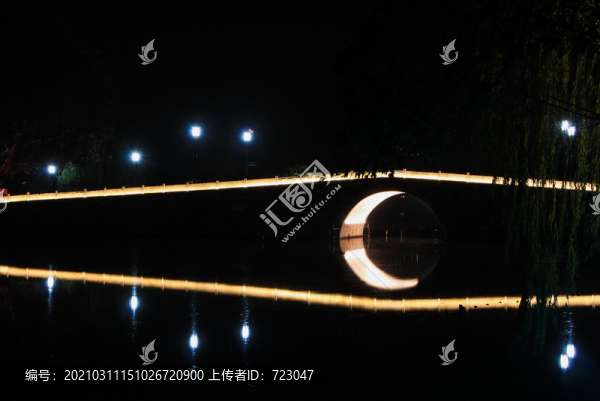 西泠橋夜色