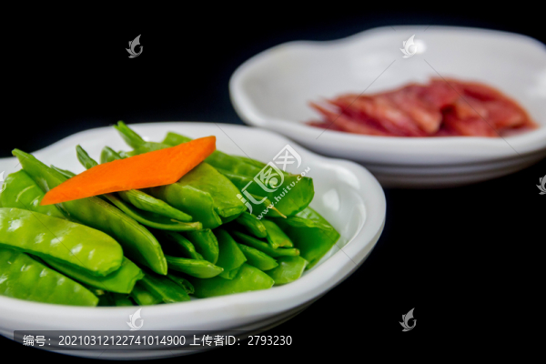 臘味荷蘭豆配菜