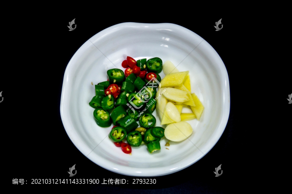 青椒紅椒辣椒姜蒜