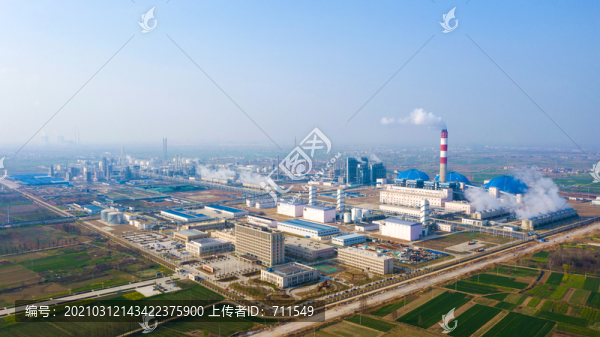 航拍化工廠