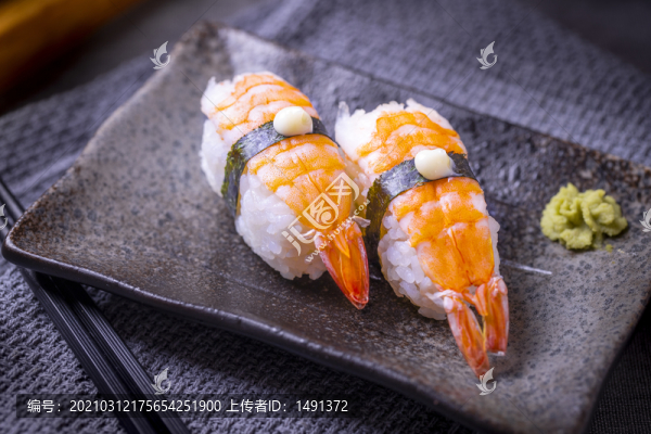 甜蝦手握