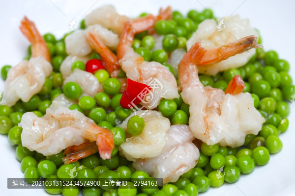 青豆炒蝦仁
