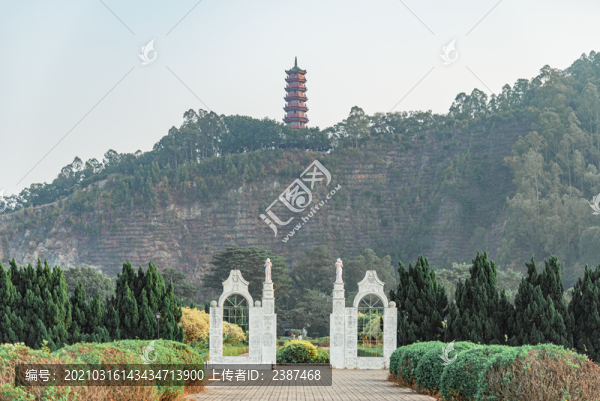 南沙蒲洲花園與南嶺塔