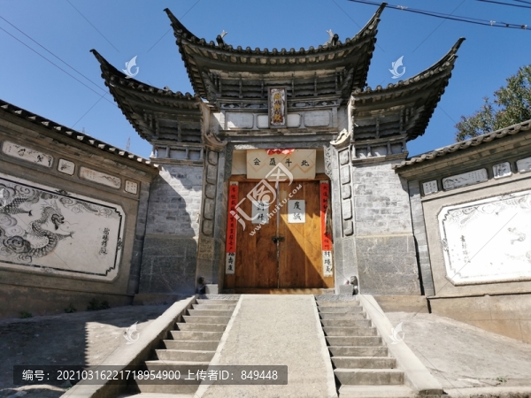 中式古建大門