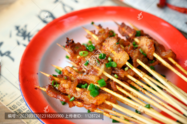五花肉烤串