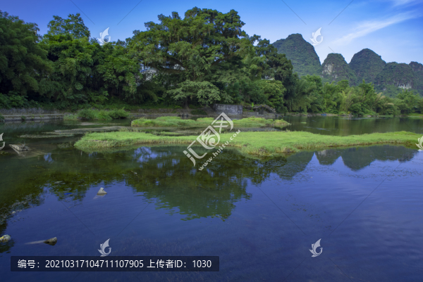 山水河流自然風光