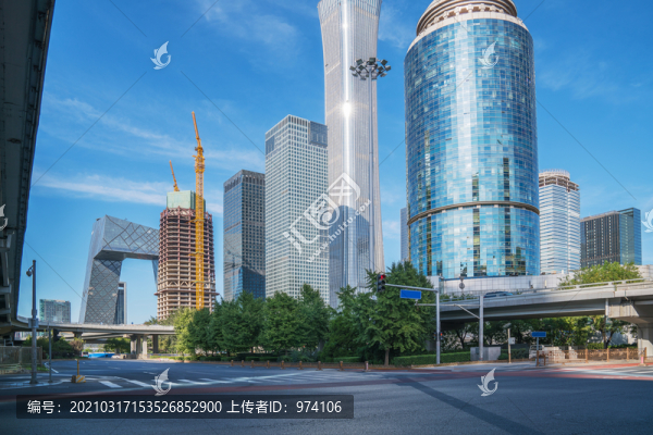 北京建國(guó)門(mén)大街立交橋和城市交通