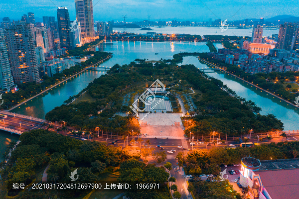 廈門白鷺洲公園夜景