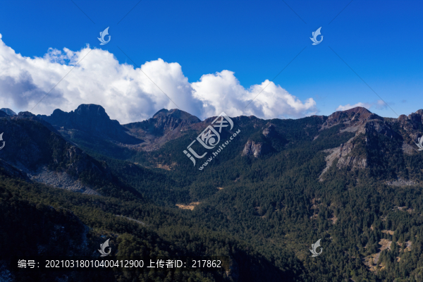 航拍涼山螺髻山