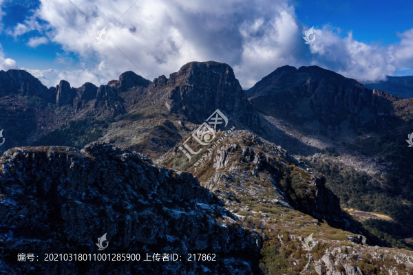 航拍涼山螺髻山