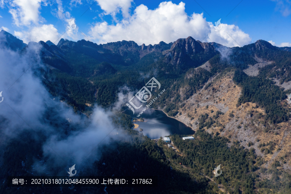 航拍涼山螺髻山
