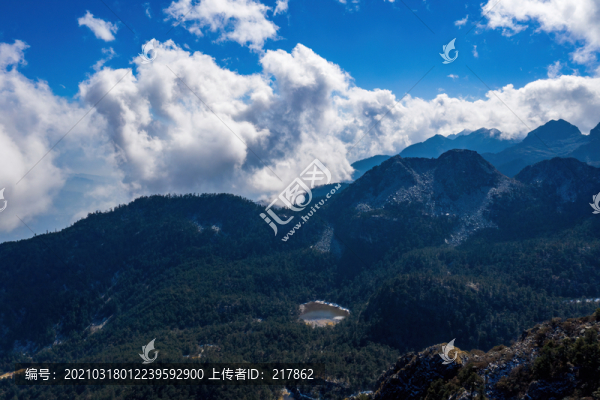 航拍涼山螺髻山