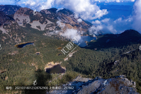 航拍涼山螺髻山