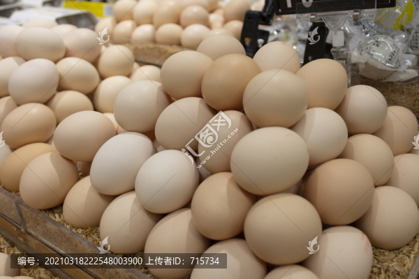 銷售中的新鮮雞蛋