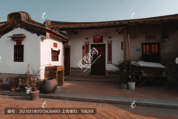 漳州埭美村的中國(guó)傳統(tǒng)古民居建筑