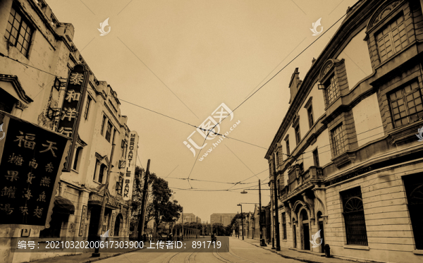 老上海街景