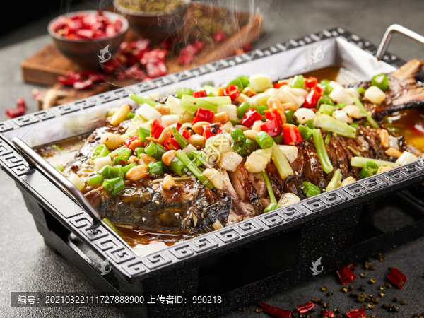 雙椒味烤魚(yú)