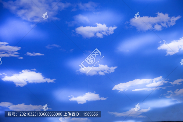藍天白云天空
