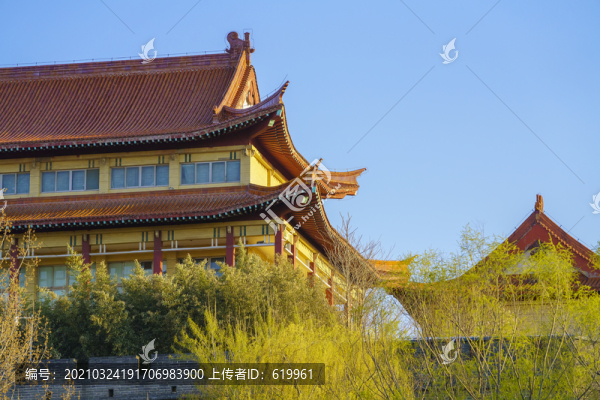 仿古建筑飛檐一角