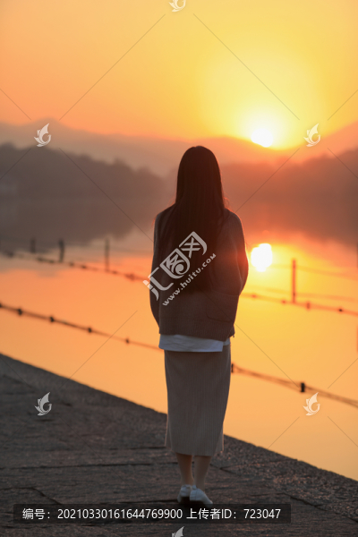 西湖晚霞