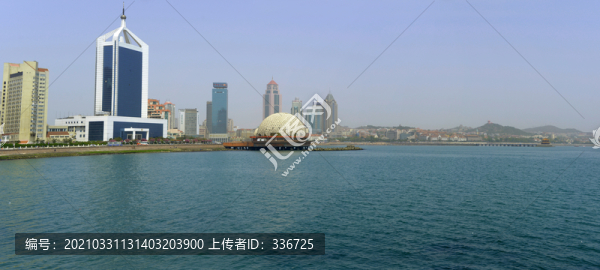 山東青島市青島灣及城市風(fēng)光