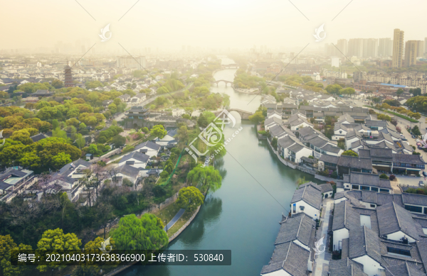 航拍蘇州城市景觀