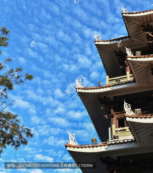 明德樓仿古建筑