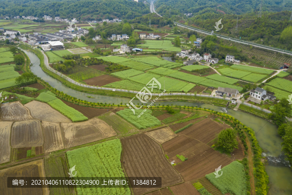 春天田園風光