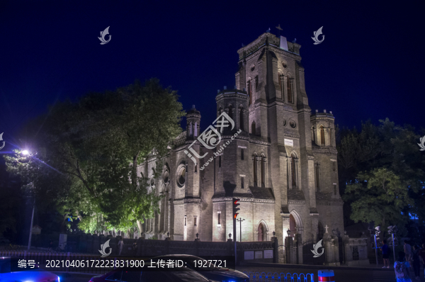 望海樓教堂夜景