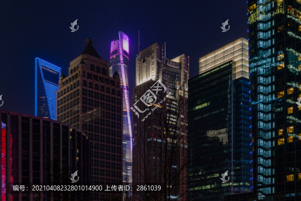 上海陸家嘴夜景
